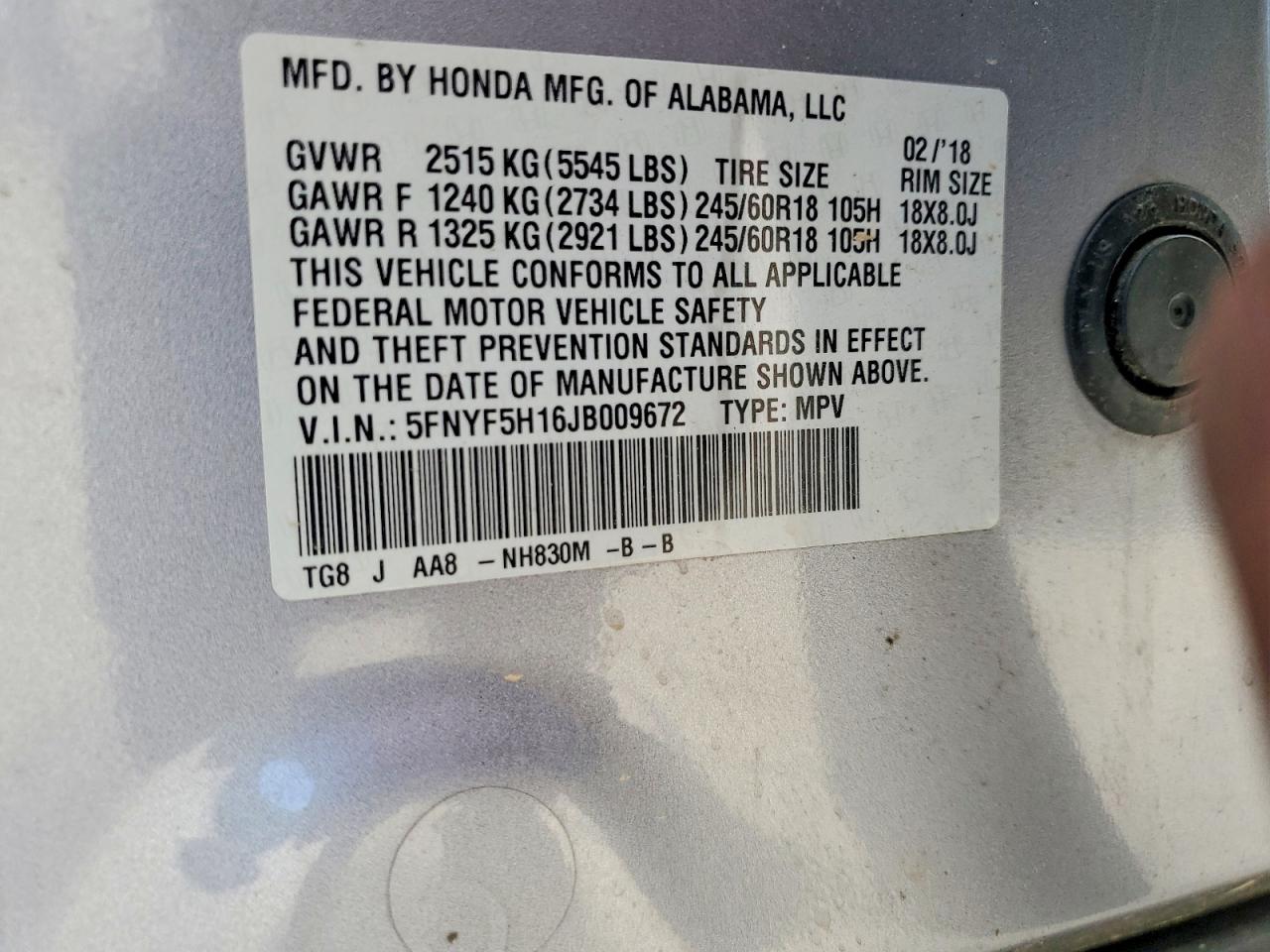 Honda Pilot Lx
