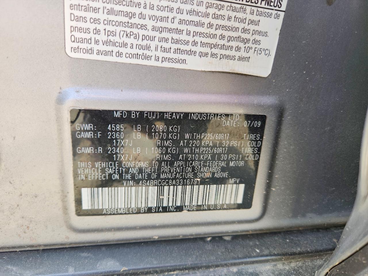 Subaru Outback 2.5i Premium