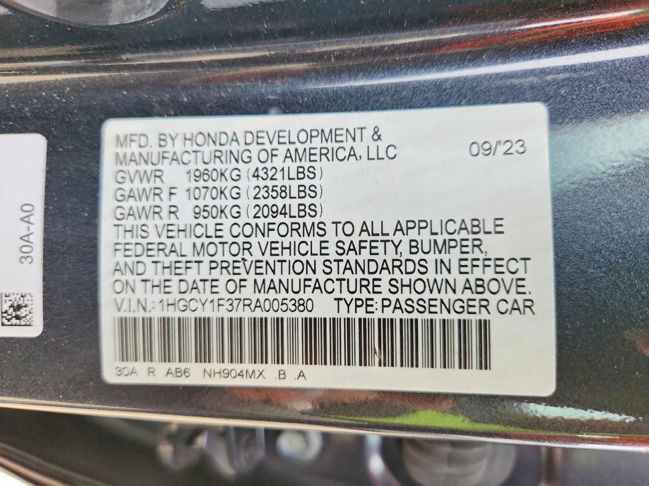 Honda Accord Ex