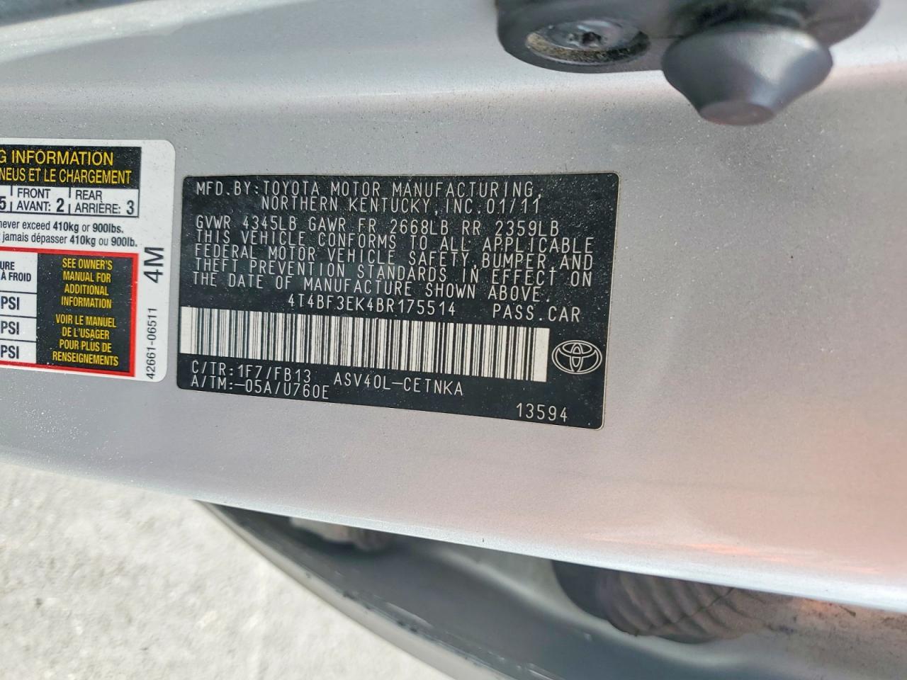 Toyota Camry Le