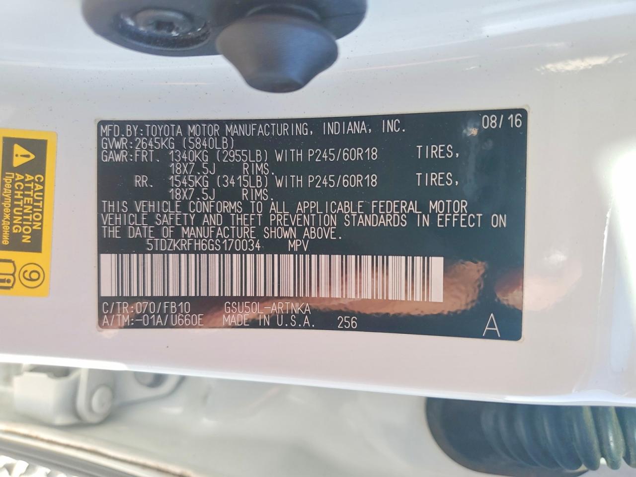 Toyota Highlander Le