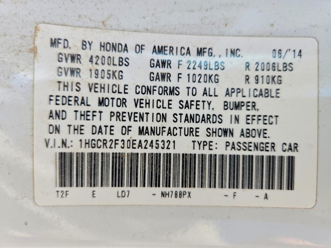 Honda Accord Lx