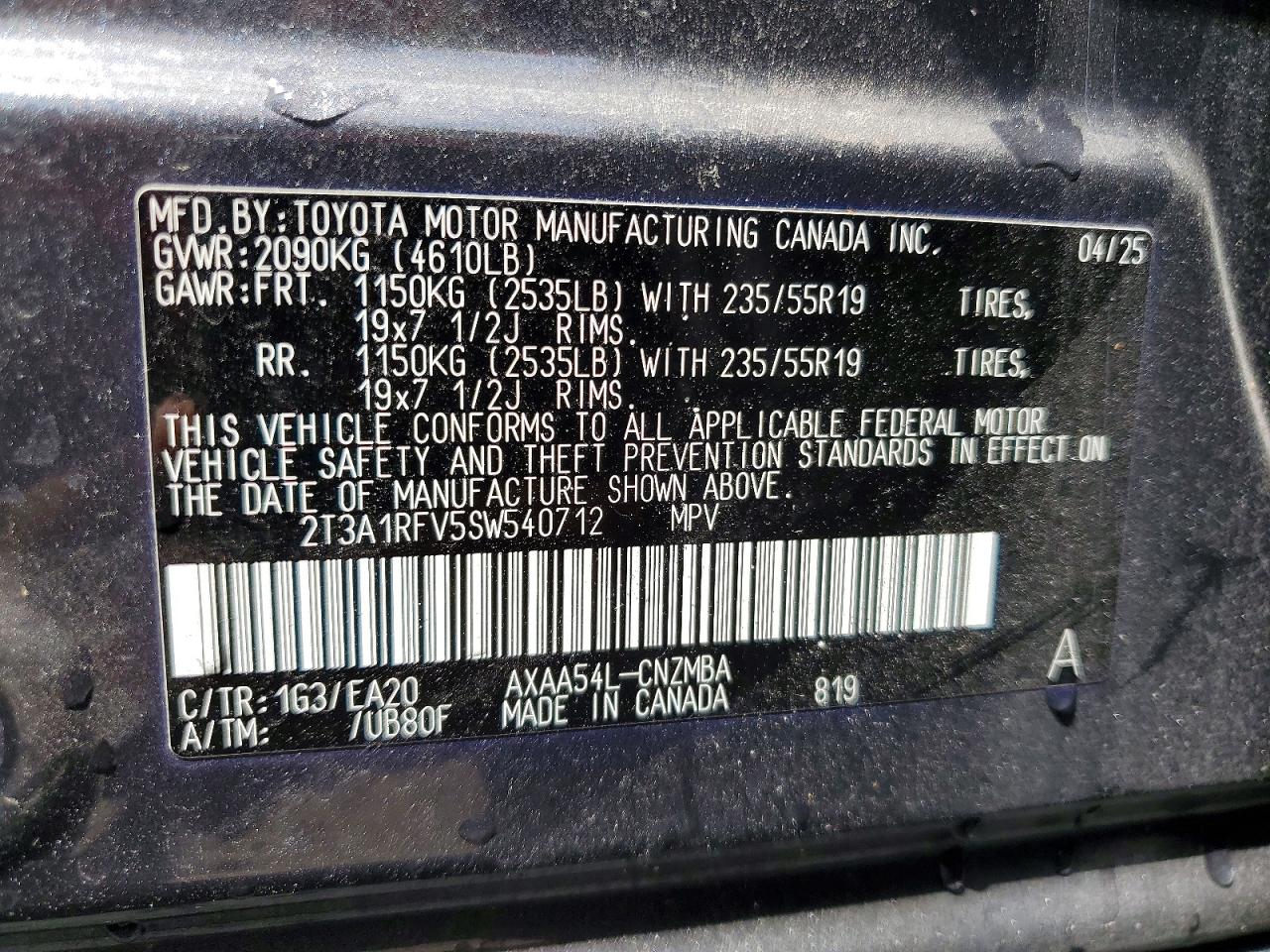 Toyota RAV4 Xle Premium