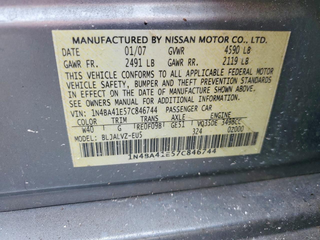 Nissan Maxima 3.5 Se