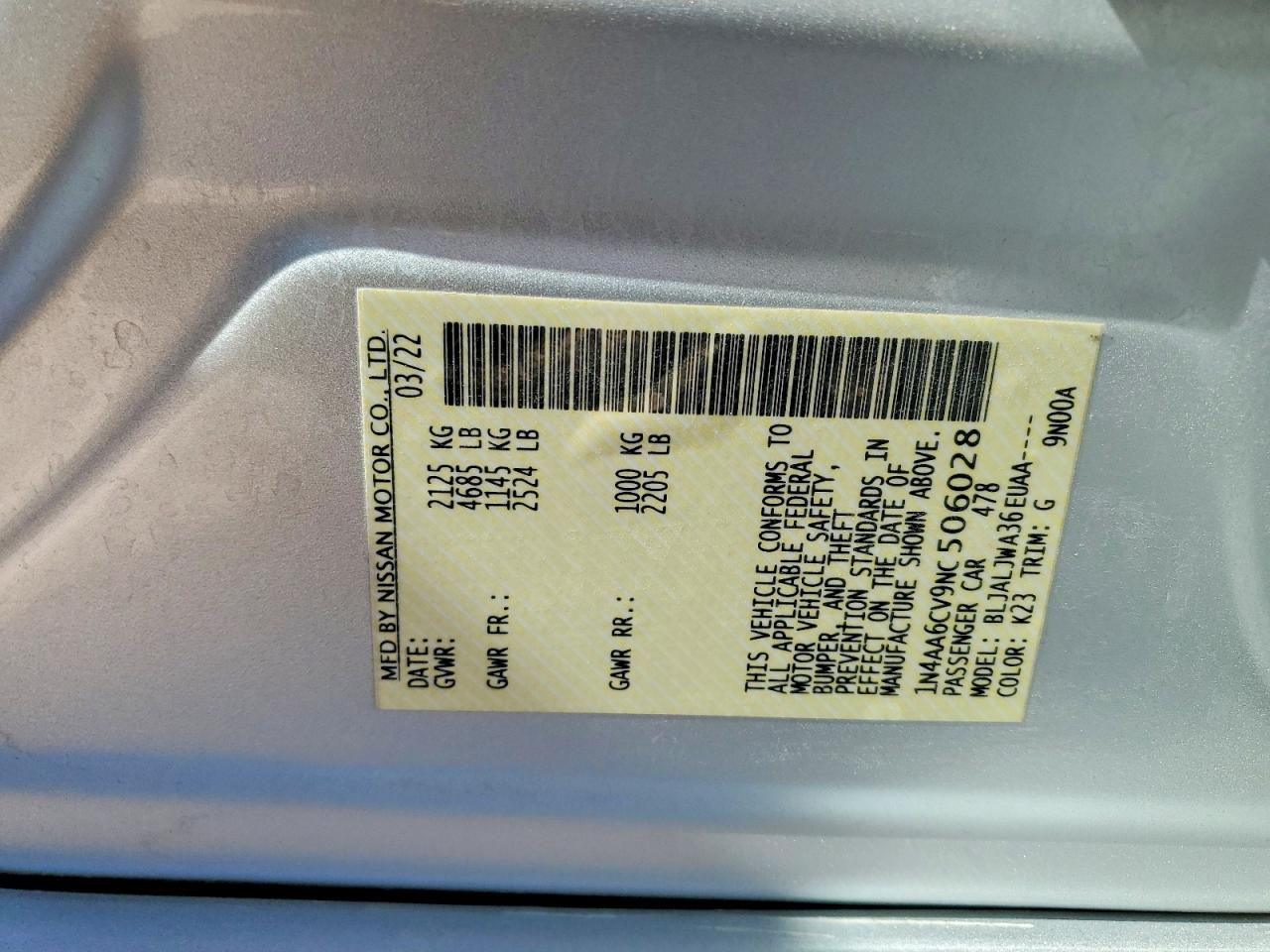 Nissan Maxima Sv