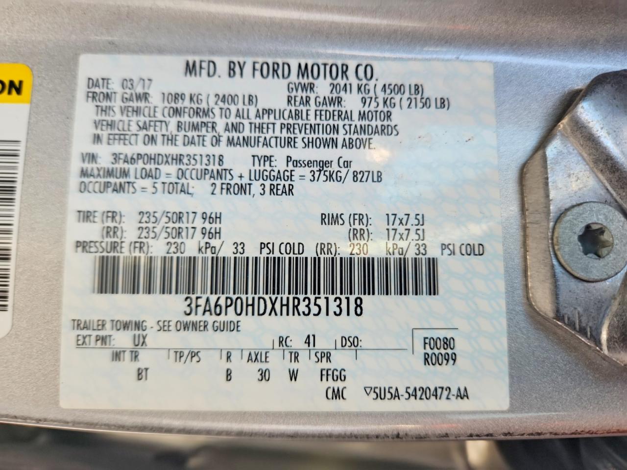Ford Fusion Se