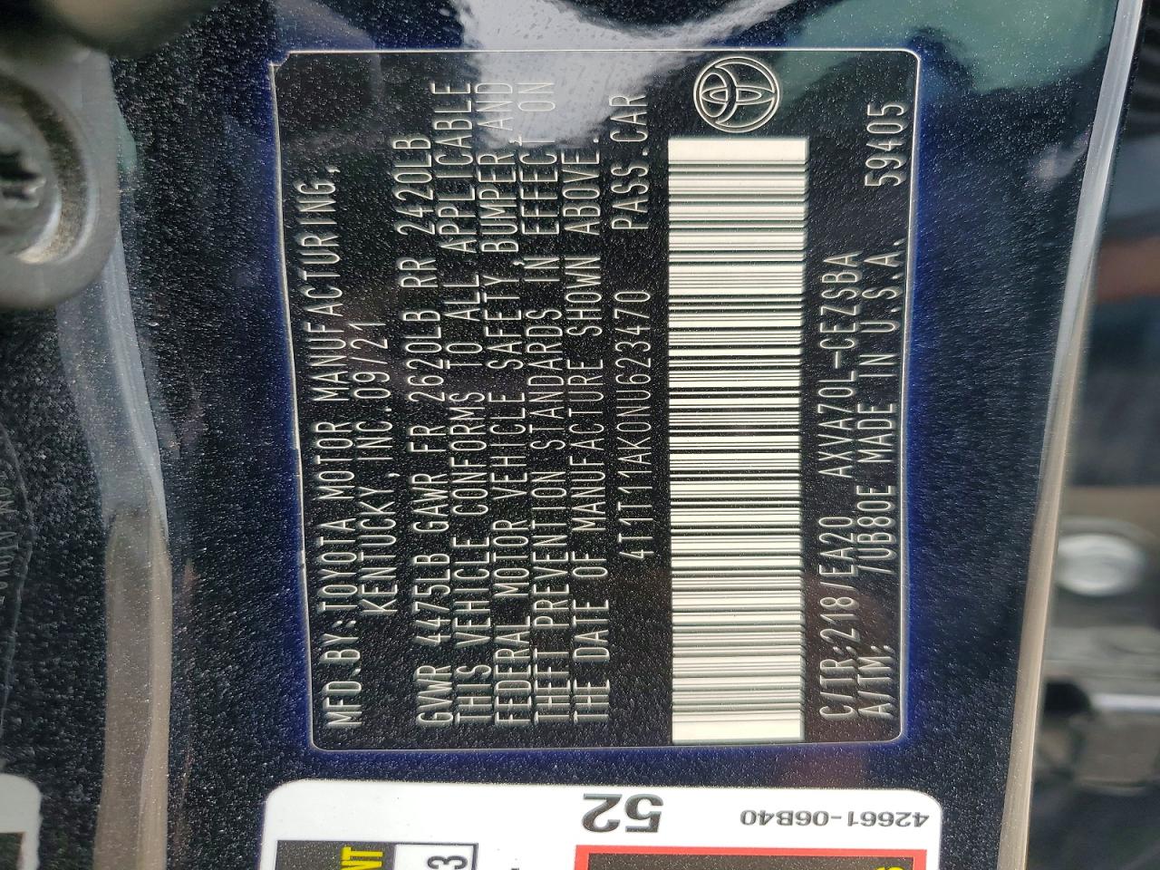 Toyota Camry Se
