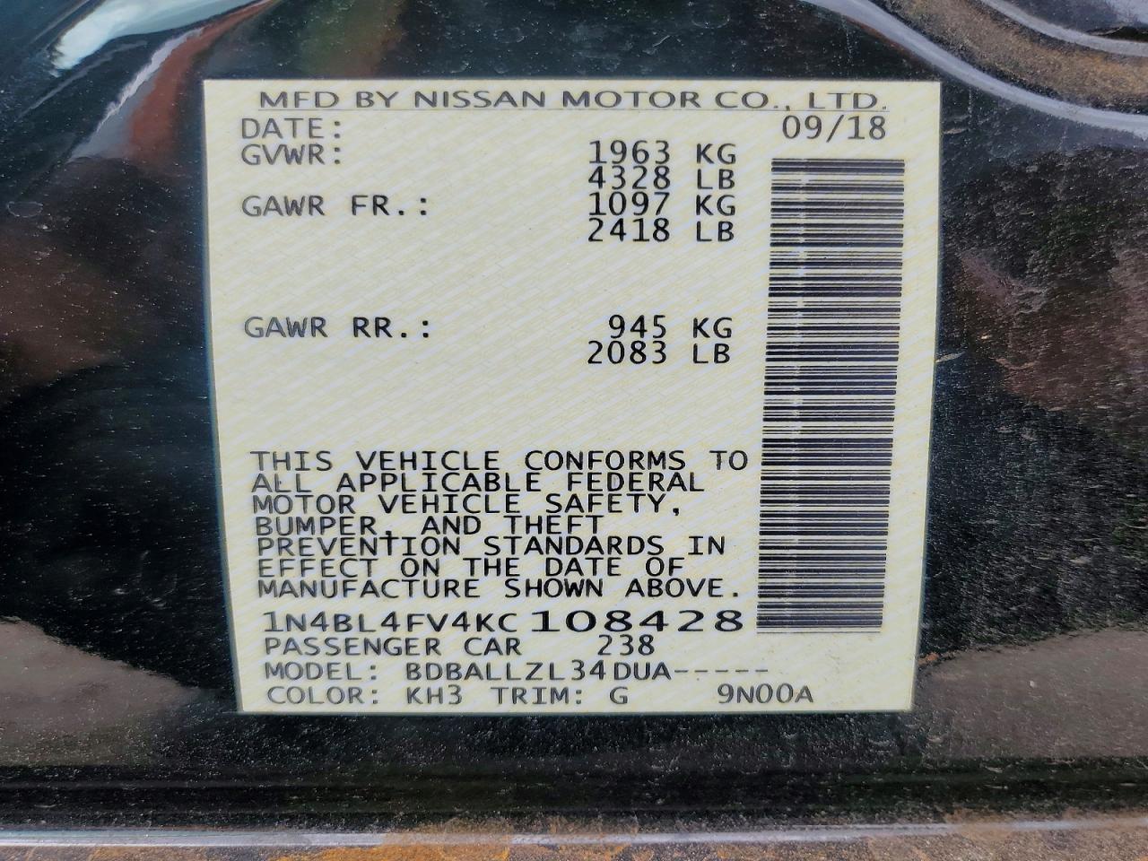 Nissan Altima Platinum