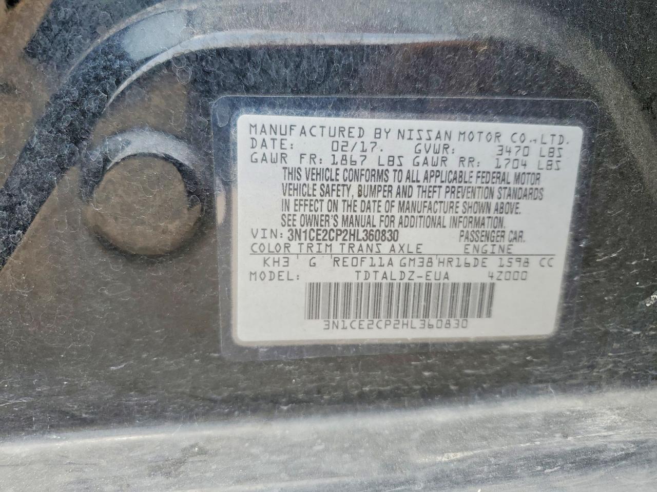 Nissan Versa Sv