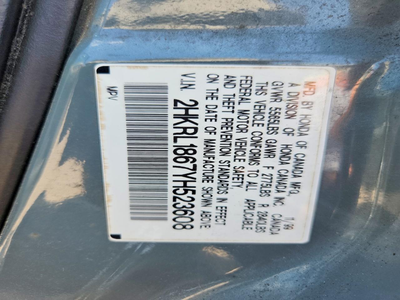 Honda Odyssey Ex