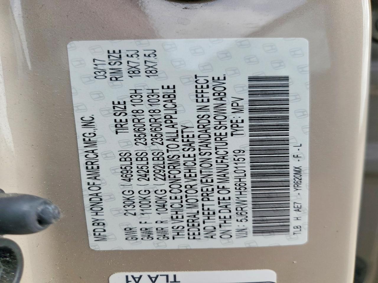 Honda Crv Ex