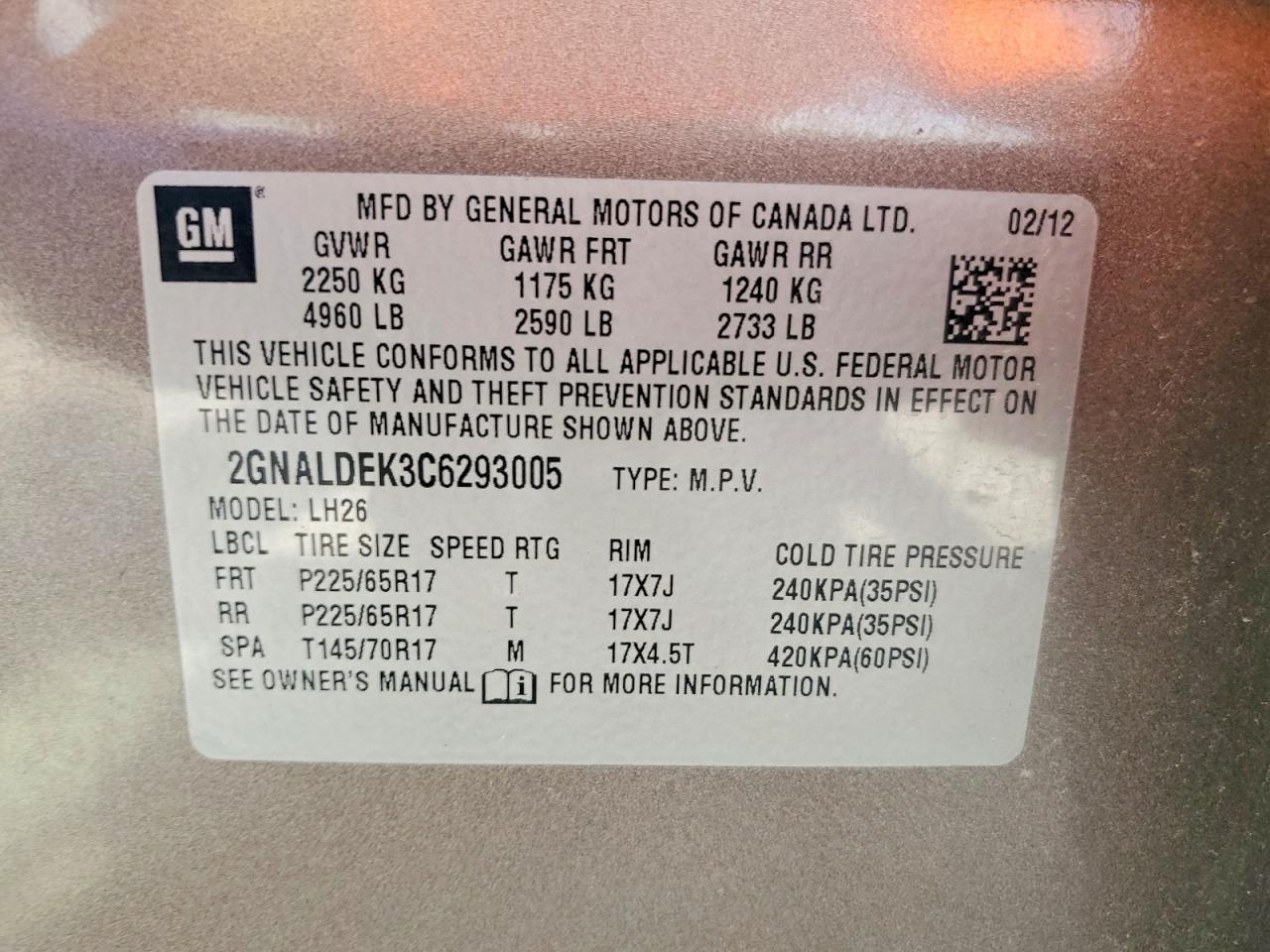 Chevrolet Equinox Lt