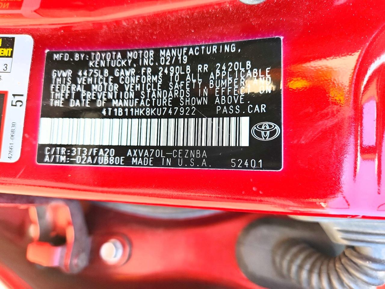 Toyota Camry Le