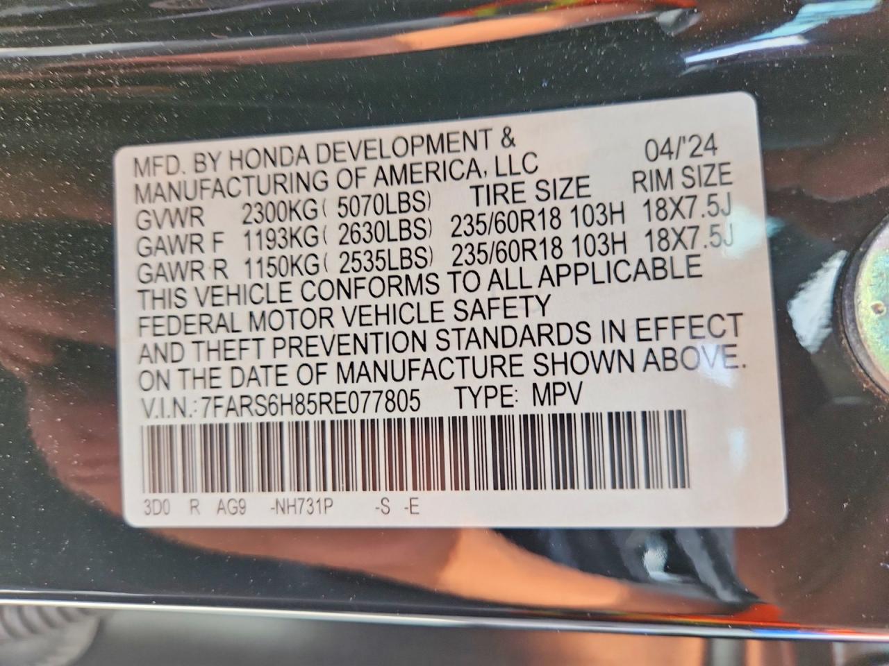 Honda Crv Sport-l