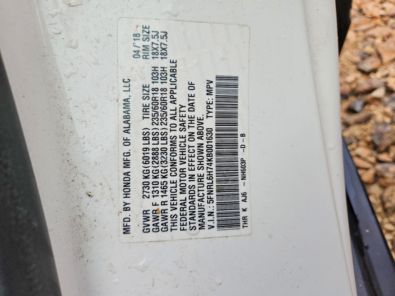 Honda Odyssey Exl