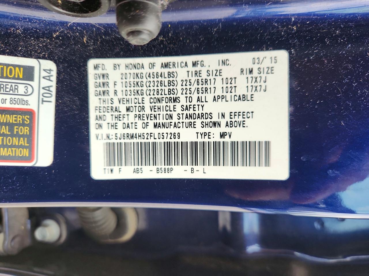 Honda Crv Ex