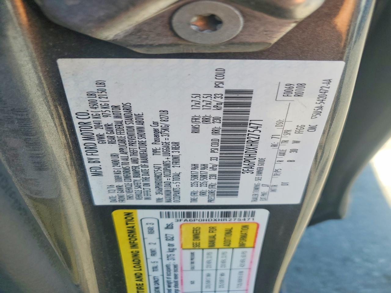 Ford Fusion Se