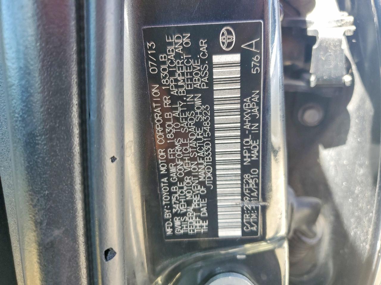 Toyota Prius c One