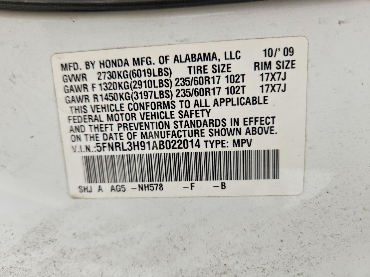 Honda Odyssey Touring