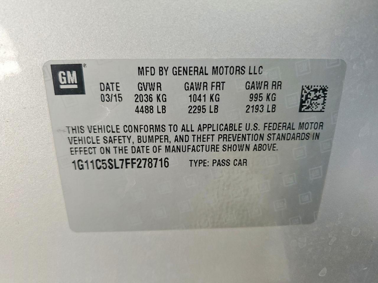 Chevrolet Malibu 1lt