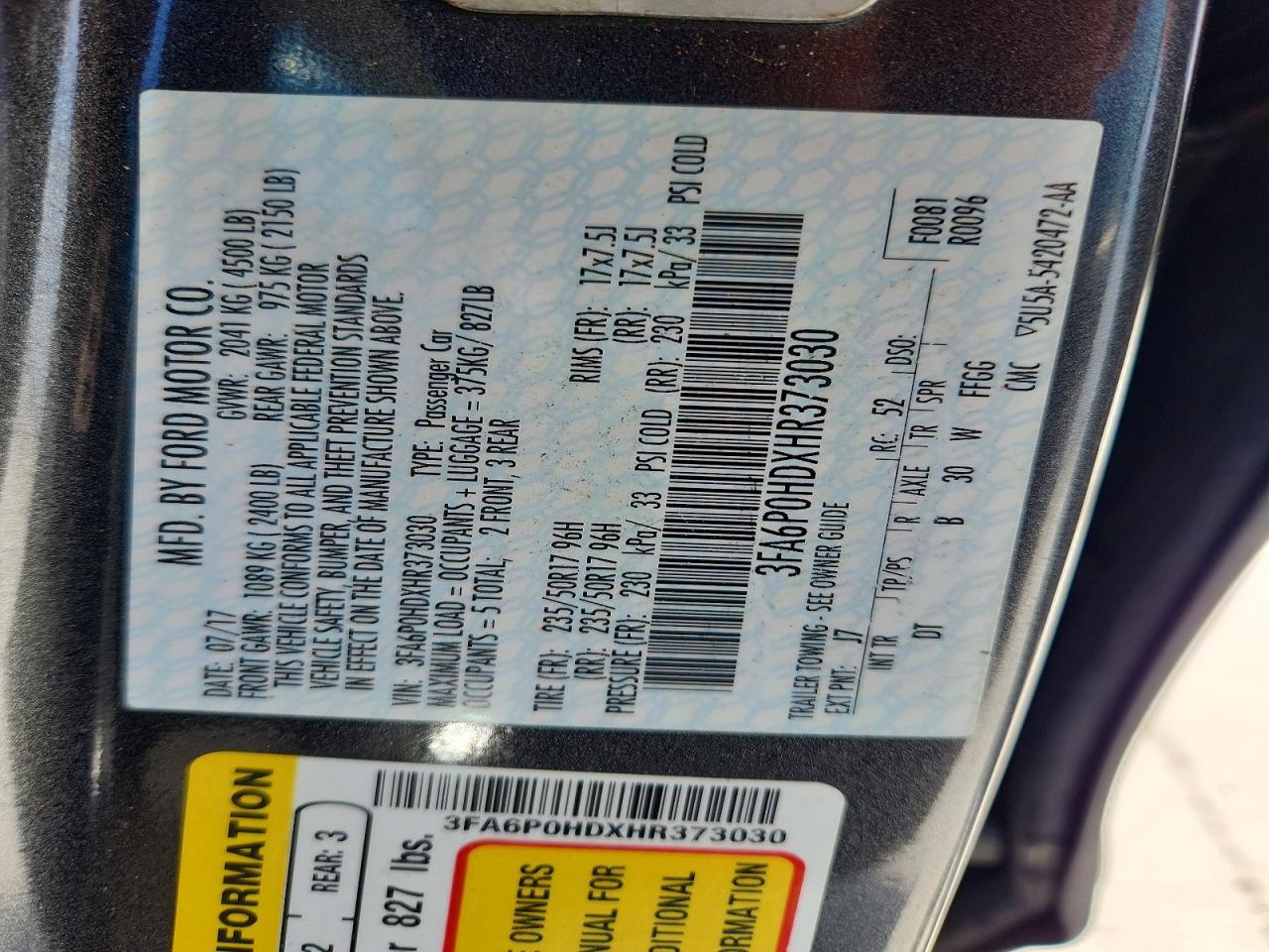 Ford Fusion Se