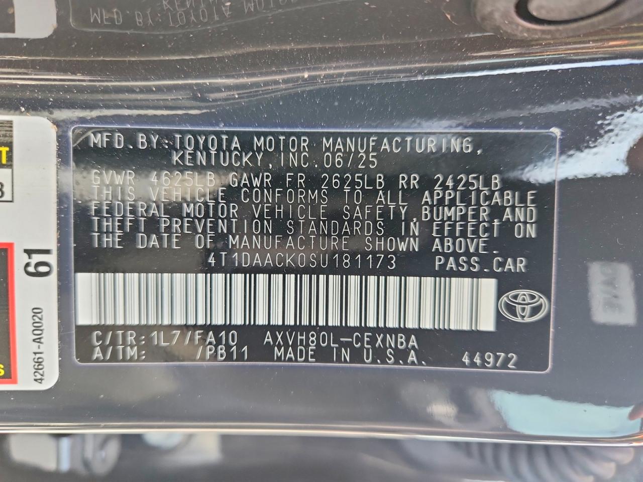 Toyota Camry Le