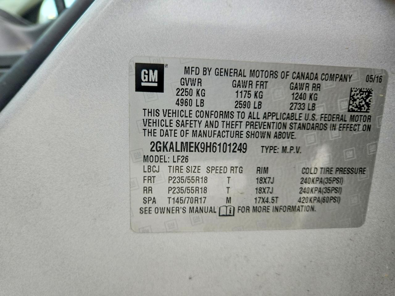 GMC Terrain Sle