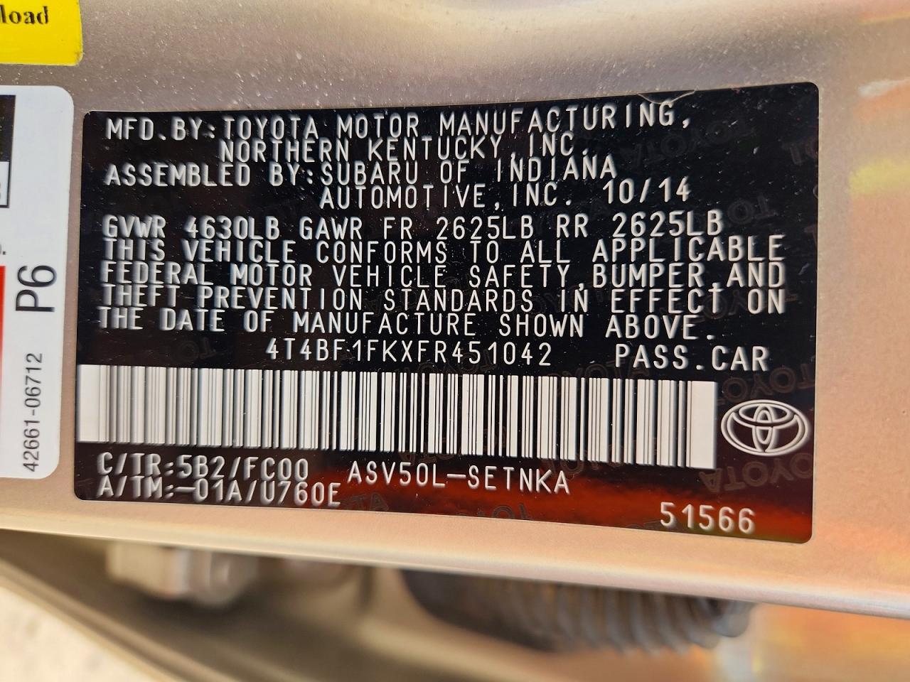 Toyota Camry Le