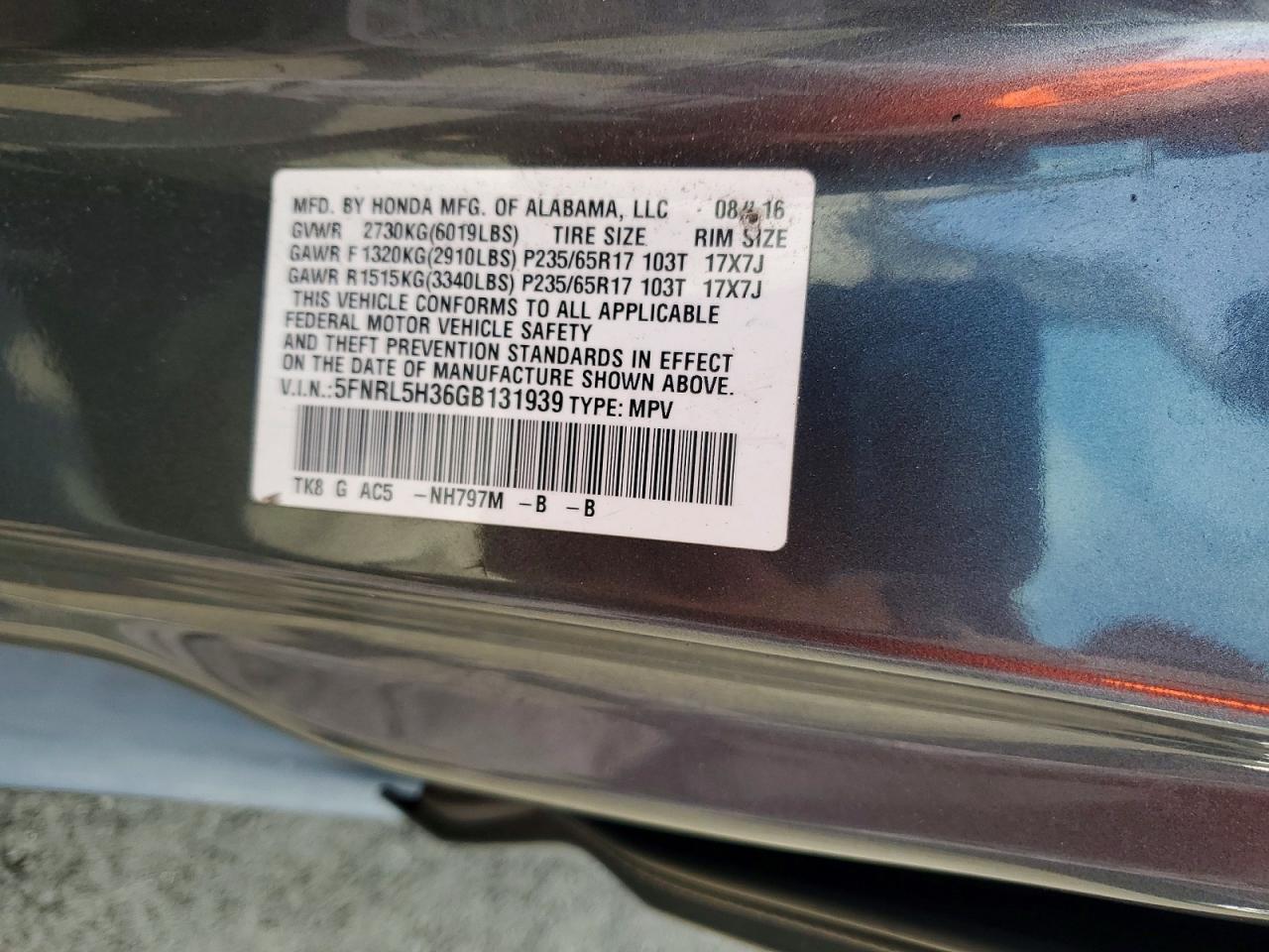 Honda Odyssey Se