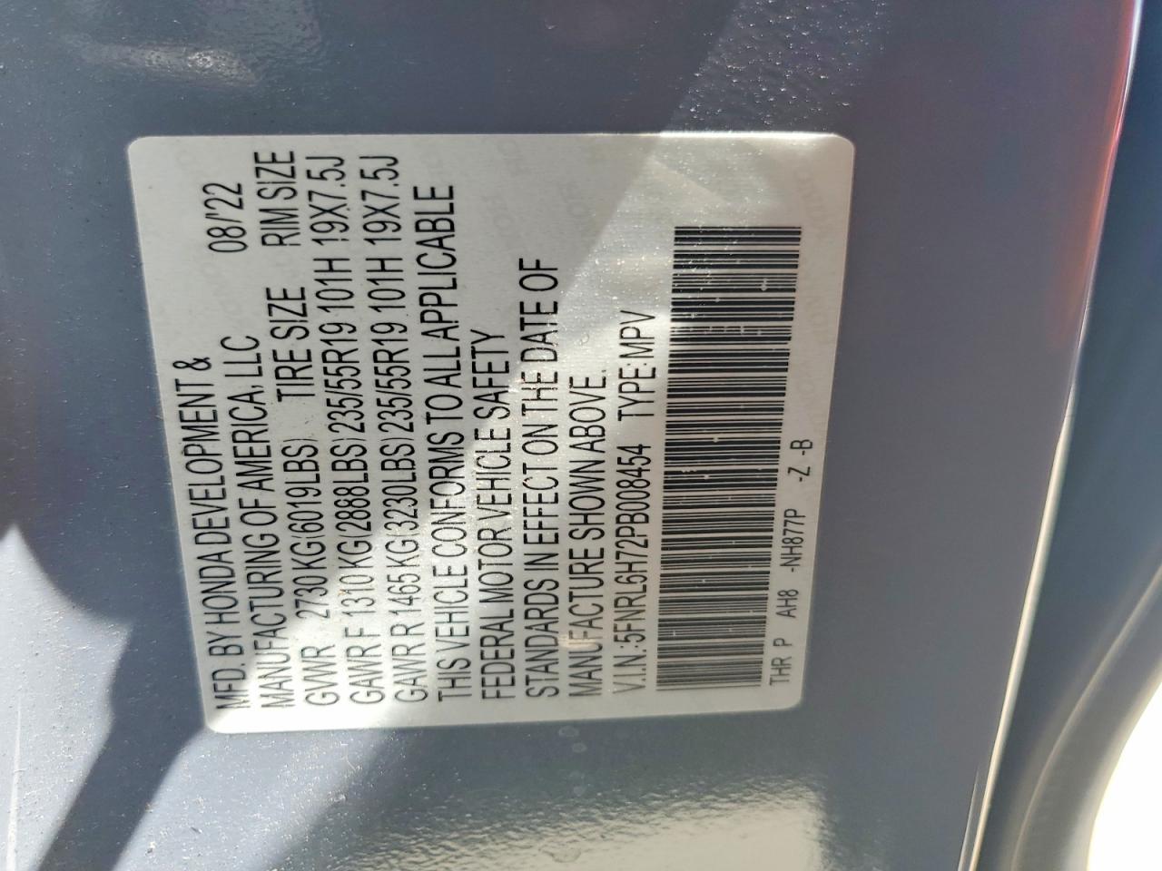 Honda Odyssey Sport-l