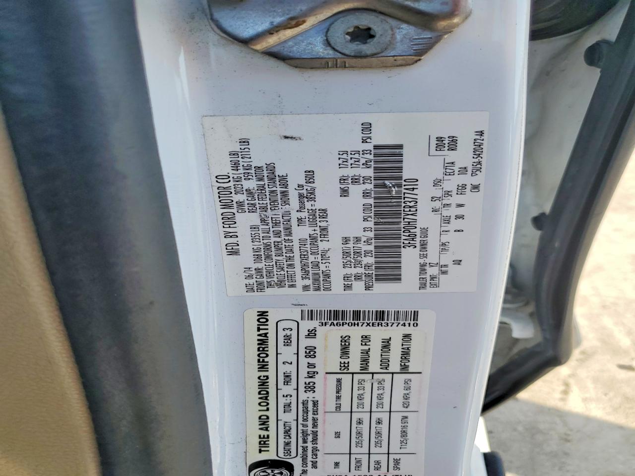 Ford Fusion Se