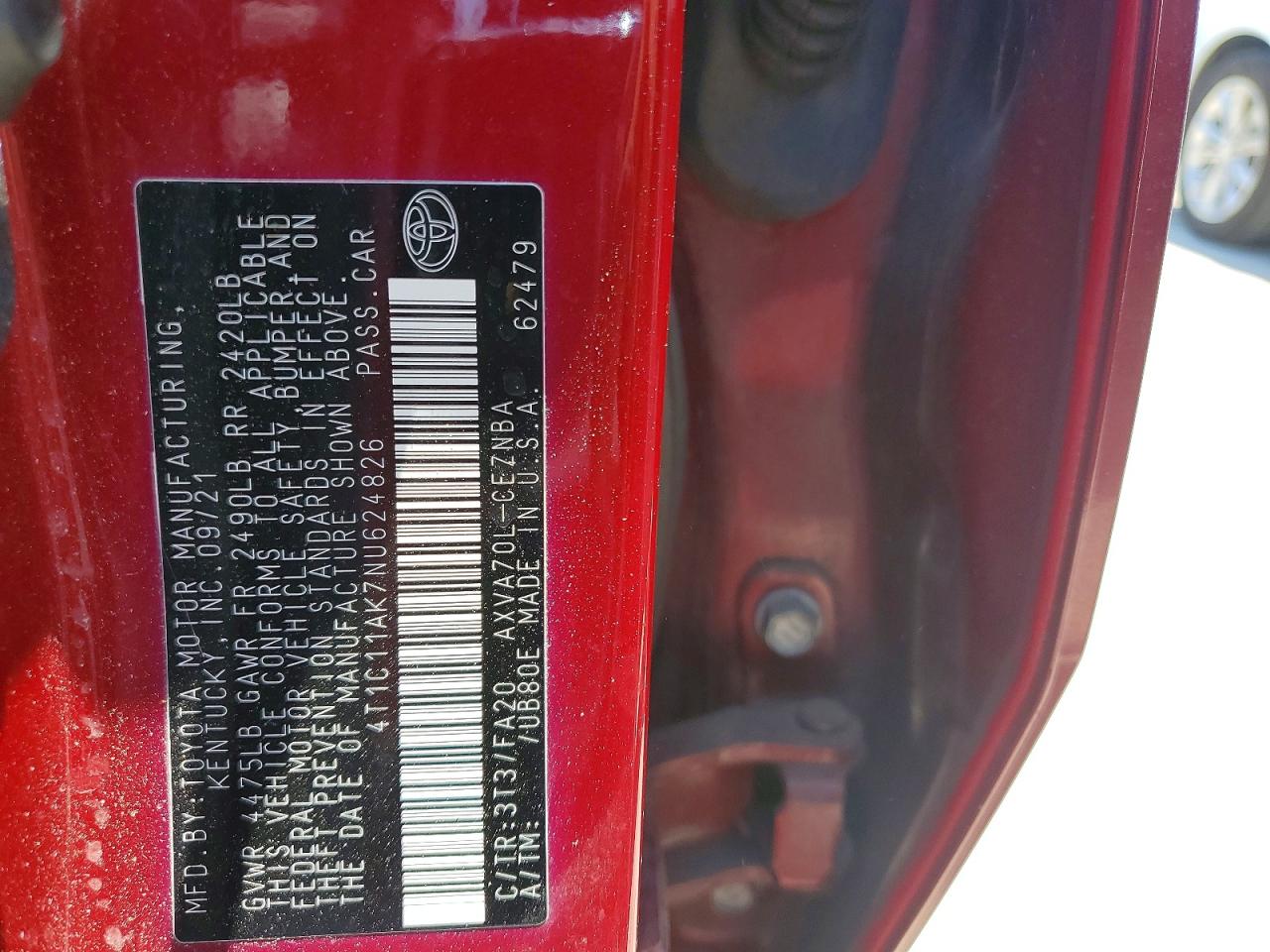 Toyota Camry Le
