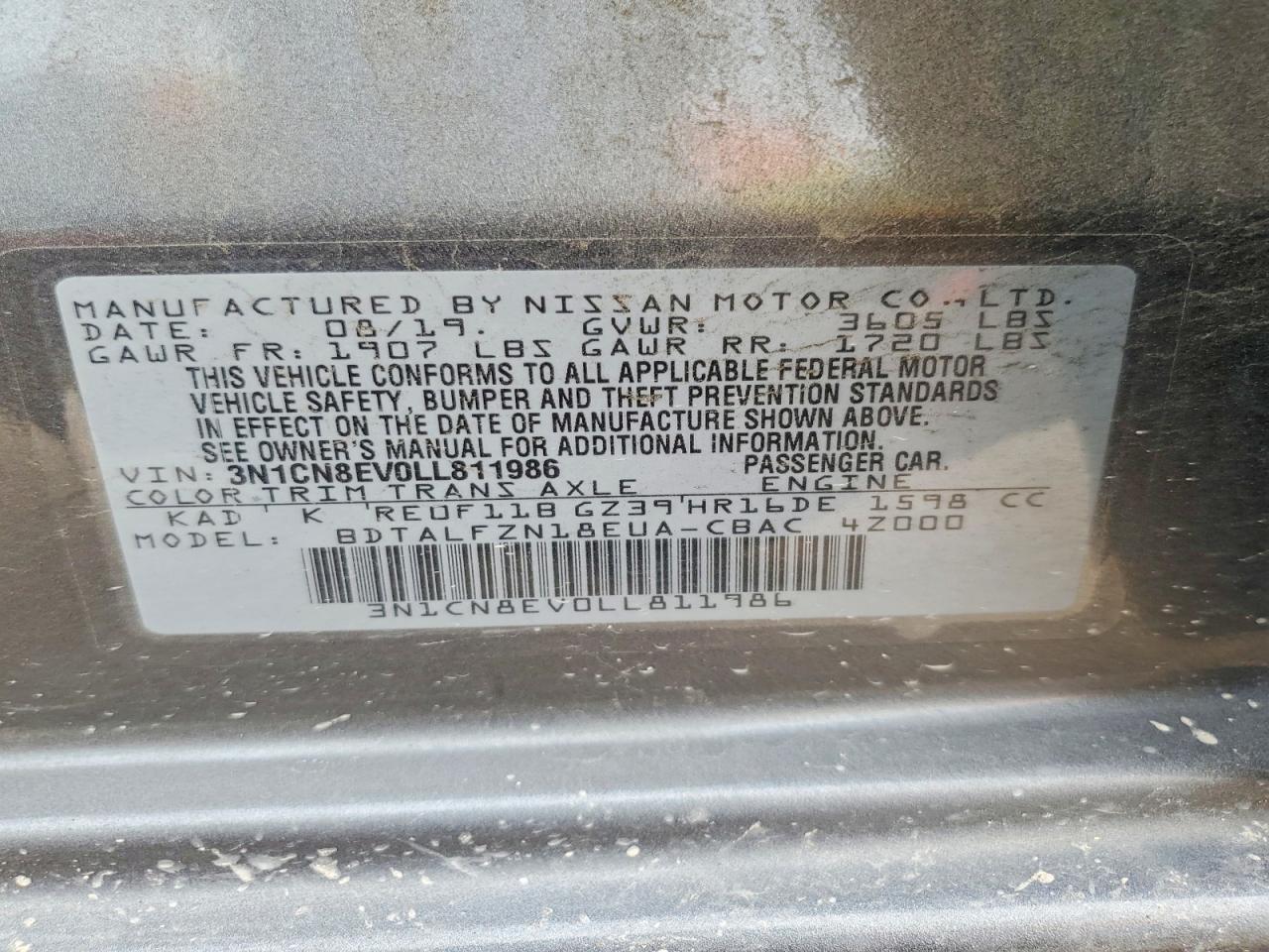 Nissan Versa Sv