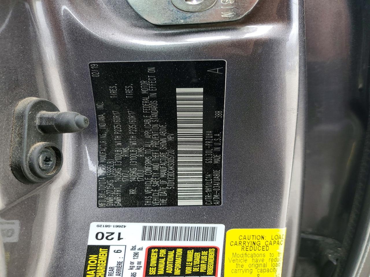 Toyota Sienna Xle 8-passenger