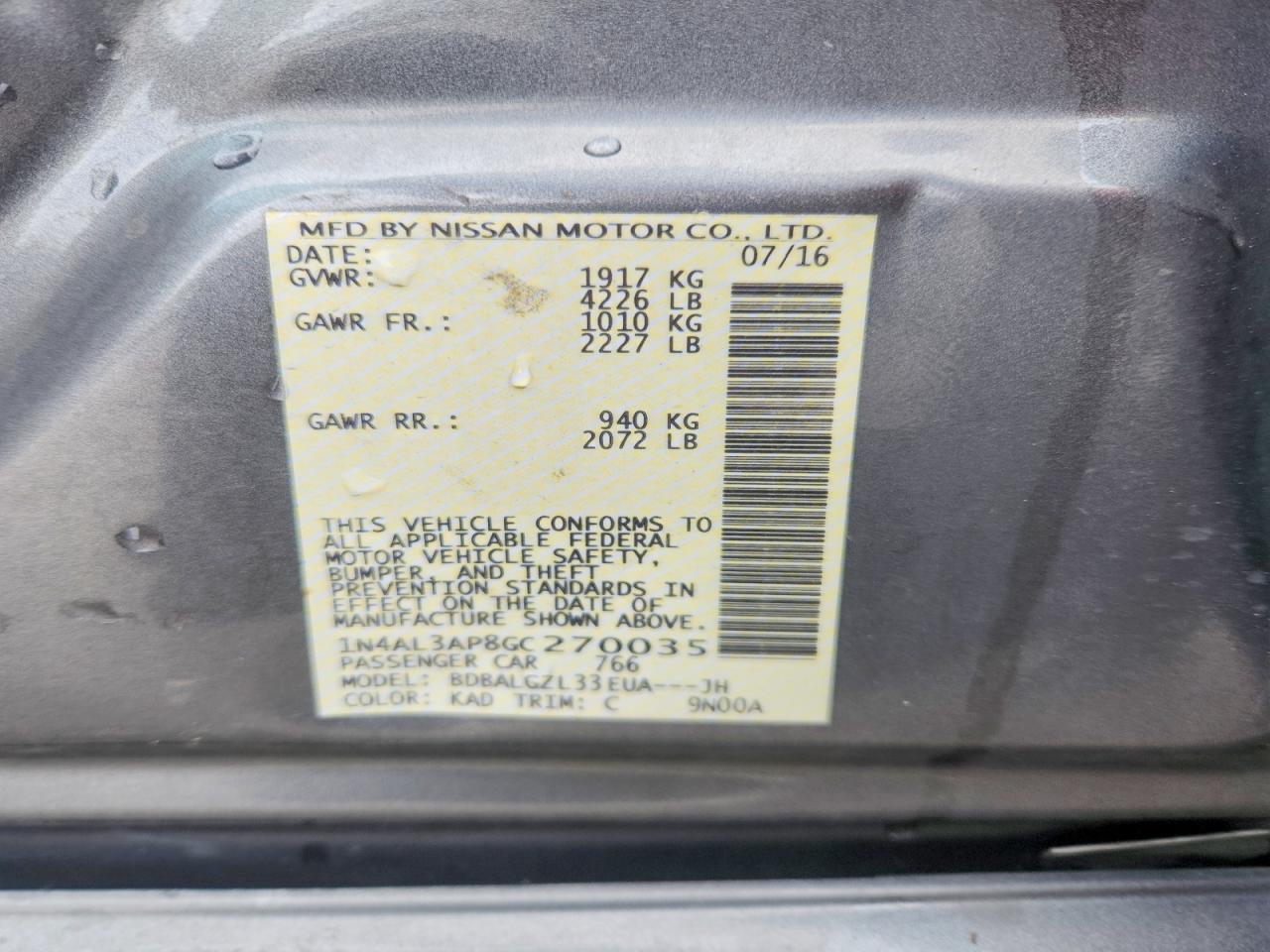 Nissan Altima 2.5 S