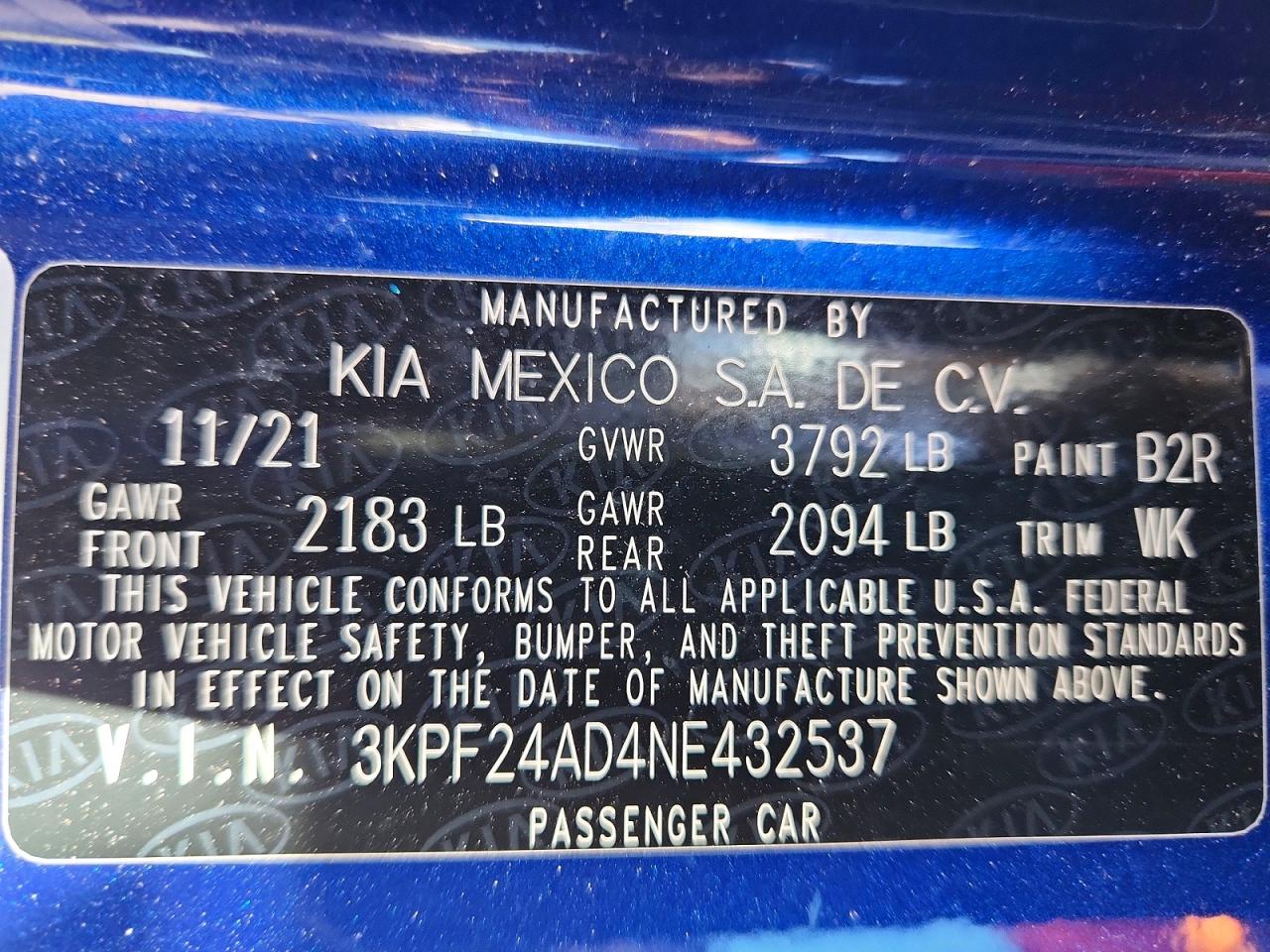 Kia Forte Lxs