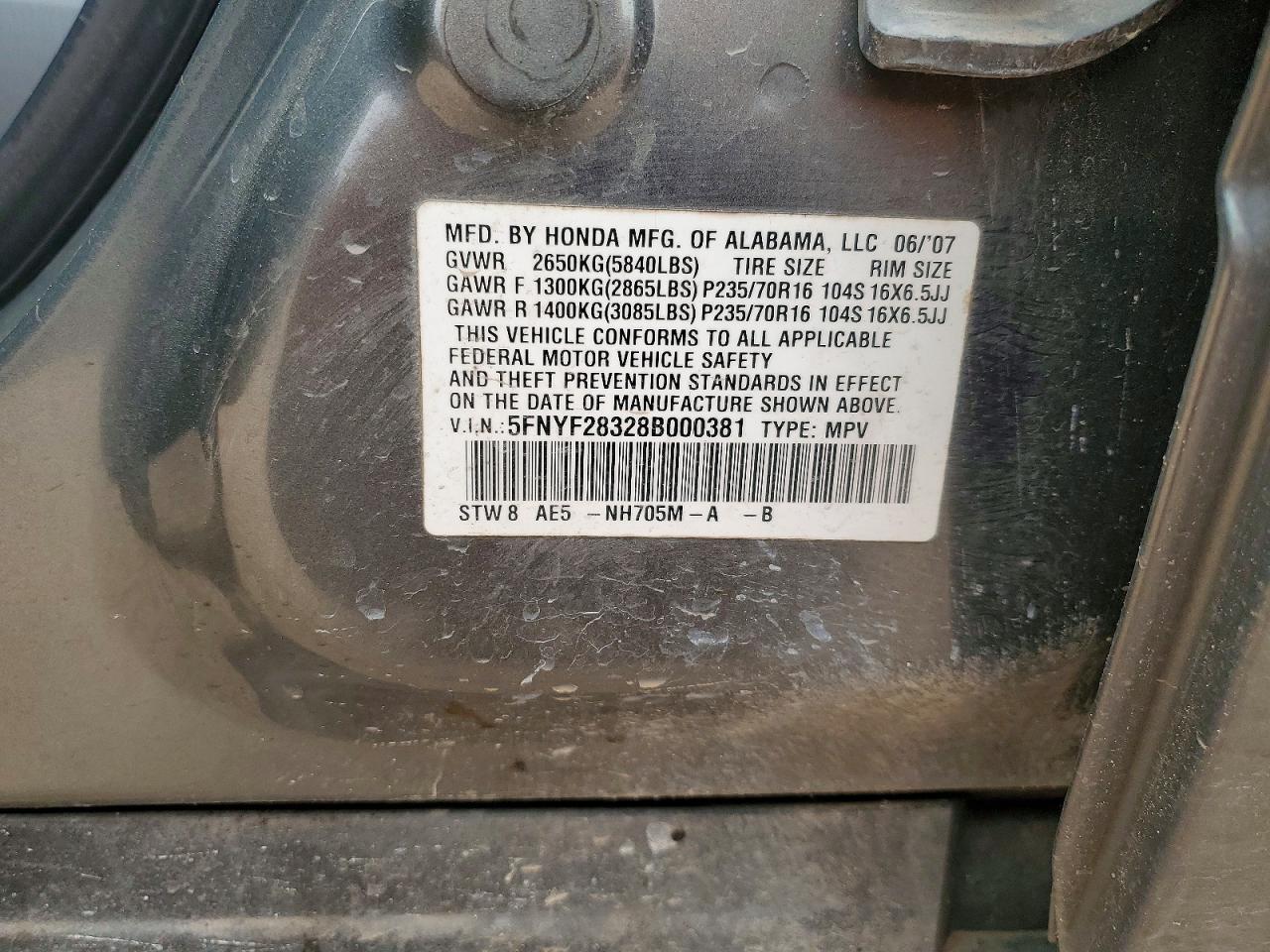 Honda Pilot Se