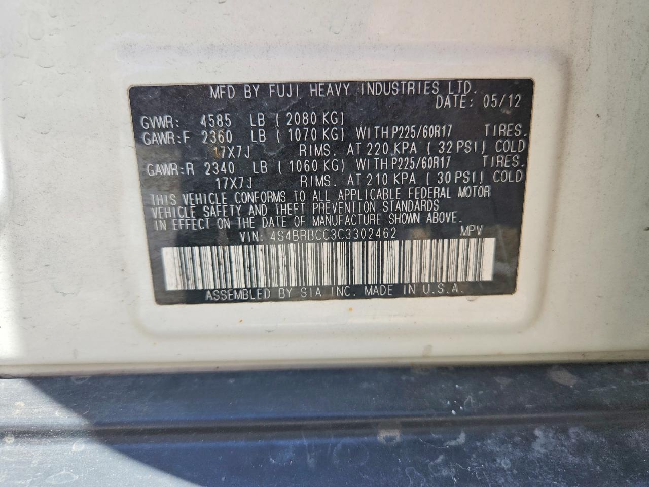 Subaru Outback 2.5i Premium