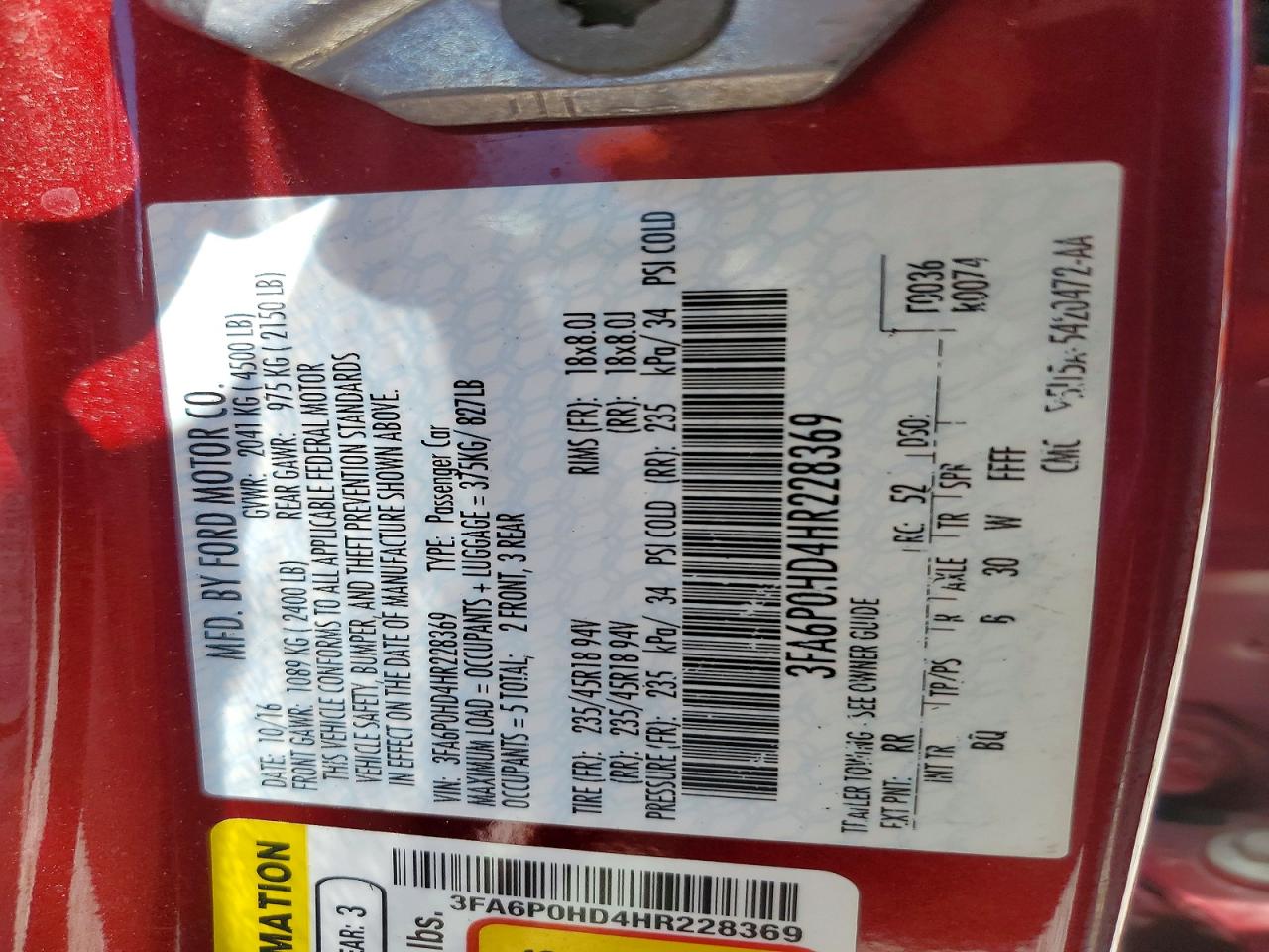 Ford Fusion Se