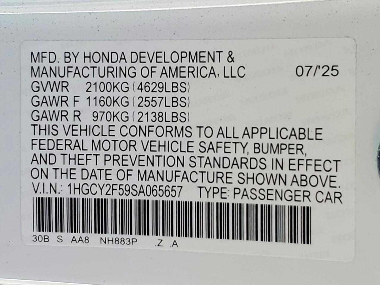 Honda Accord Hybrid Sport