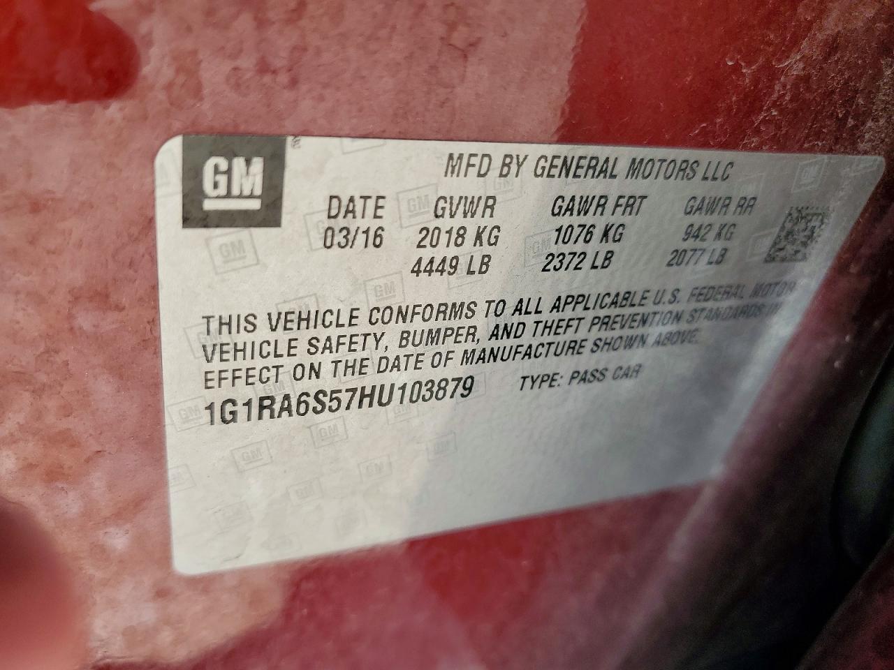 Chevrolet Volt Lt