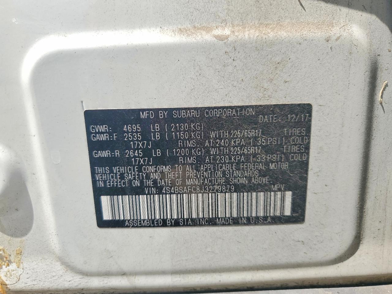 Subaru Outback 2.5i Premium
