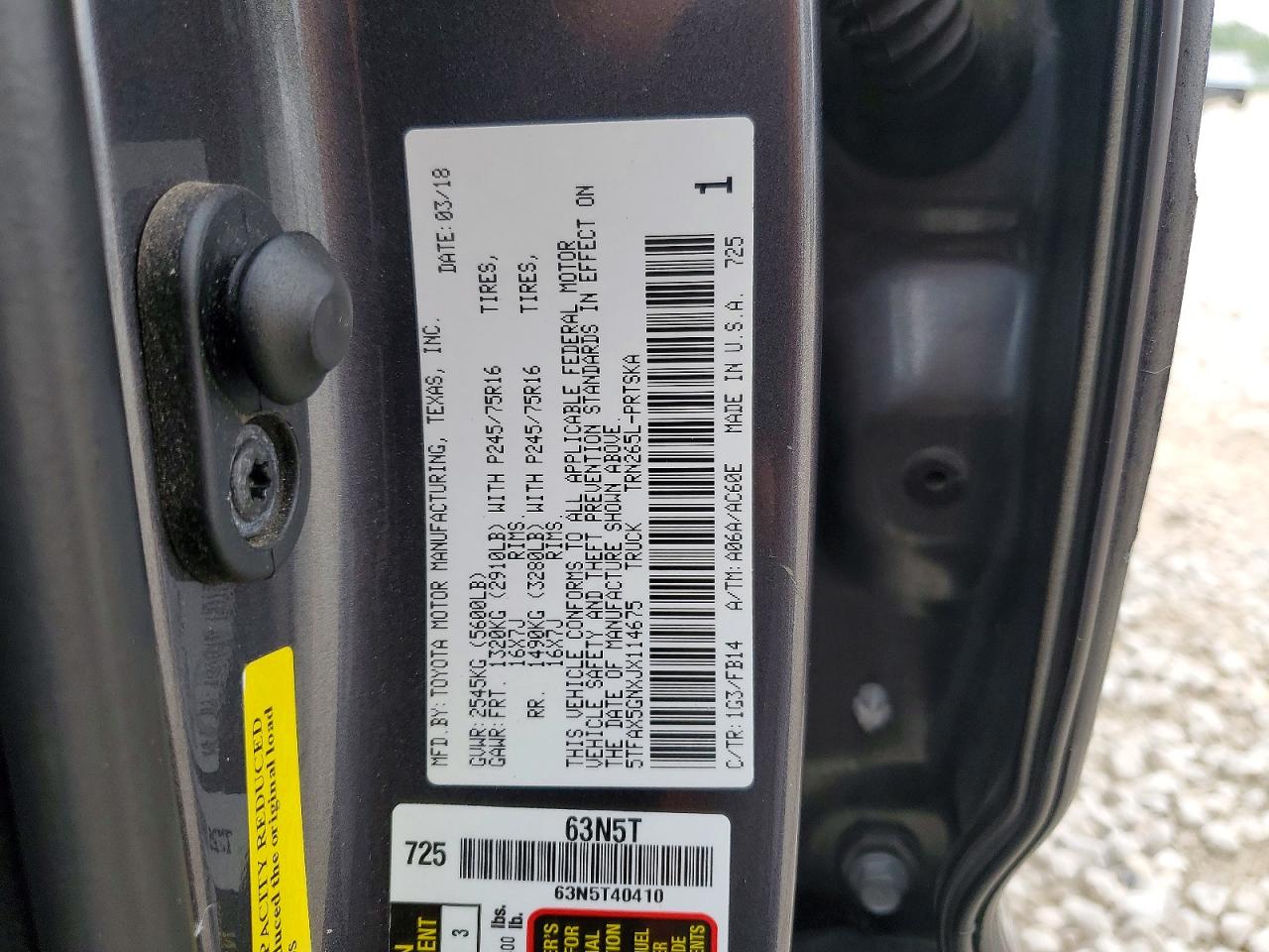 Toyota Tacoma Sr