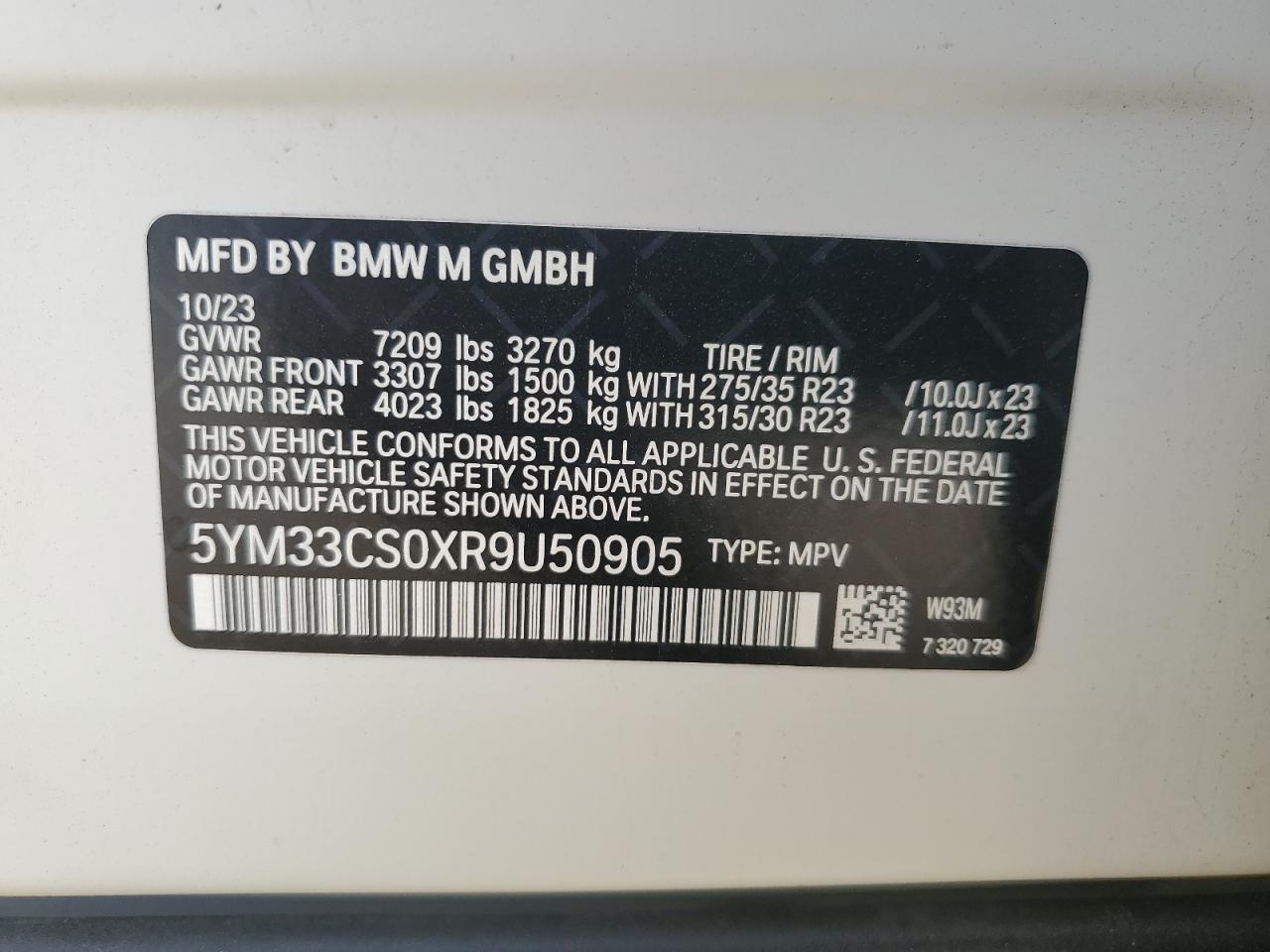 BMW X Series Label