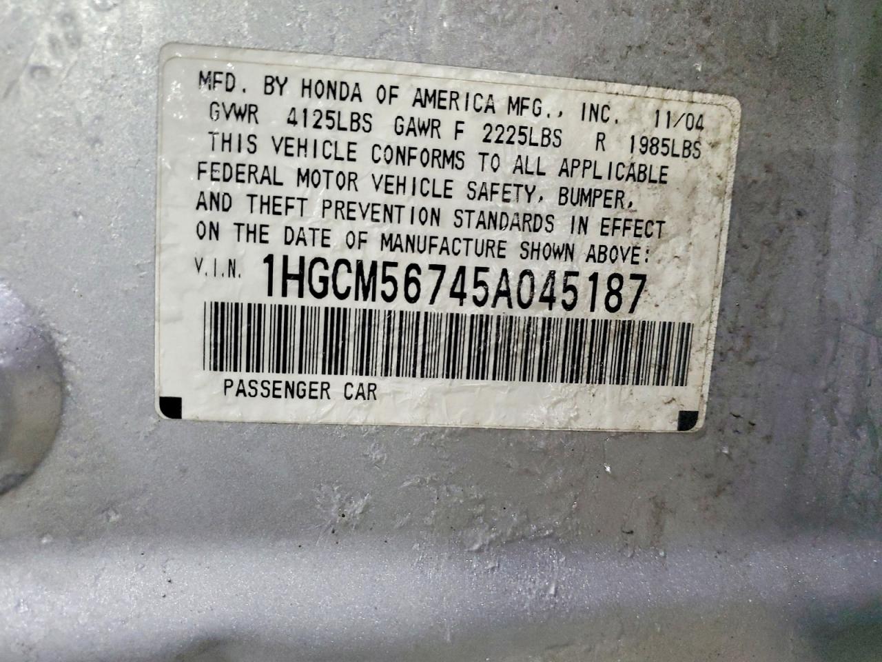 Honda Accord Ex