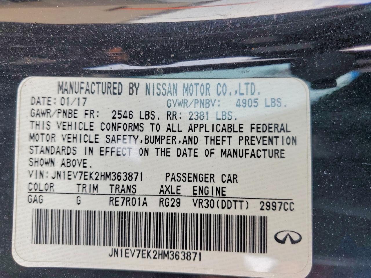 INFINITI Q60 3.0t Premium