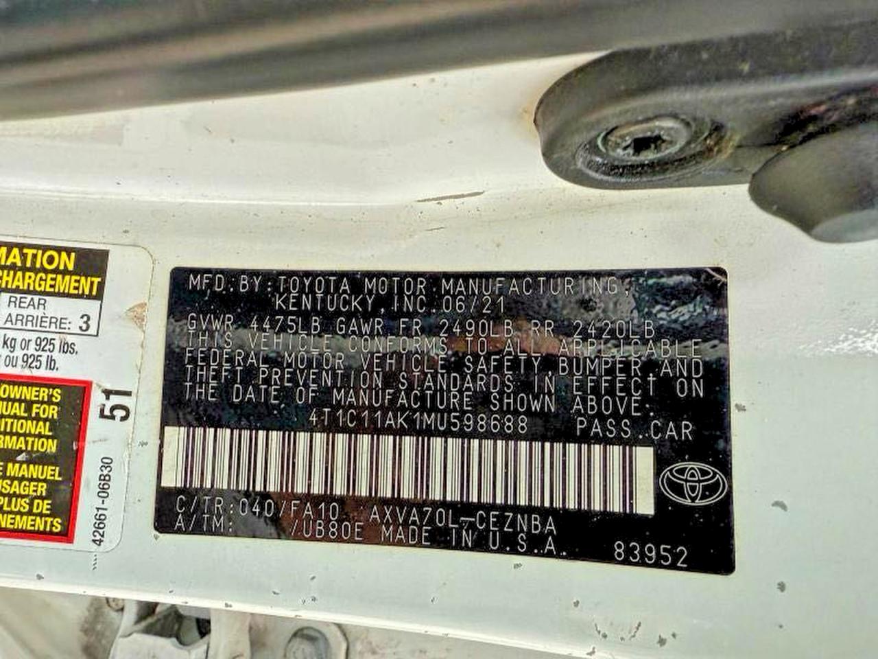 Toyota Camry Le