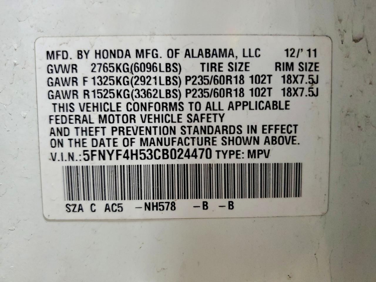 Honda Pilot Exl