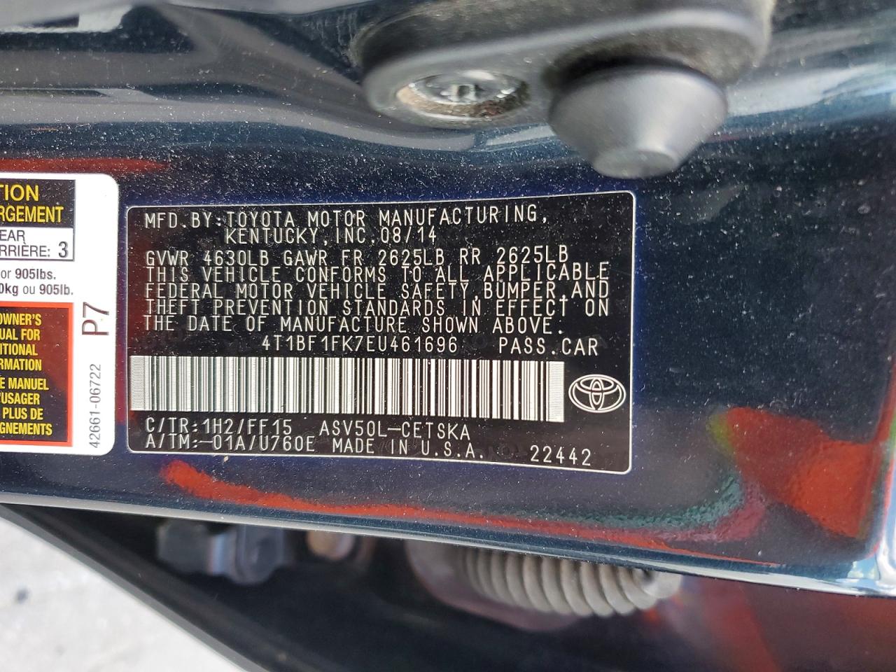 Toyota Camry Se