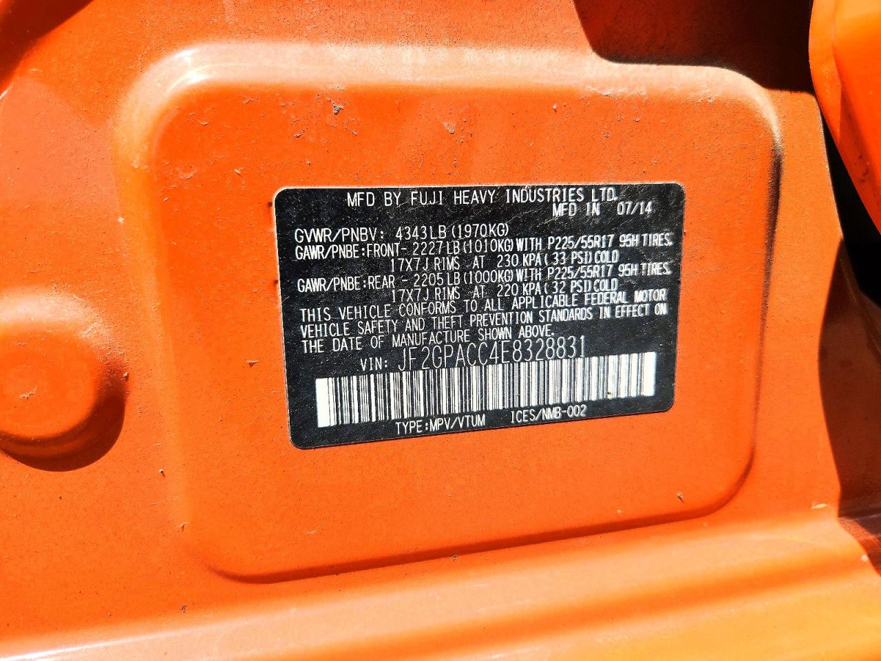 Subaru Xv 2.0 Premium